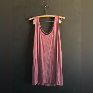 Terra & Sky Ribbed Plum Top